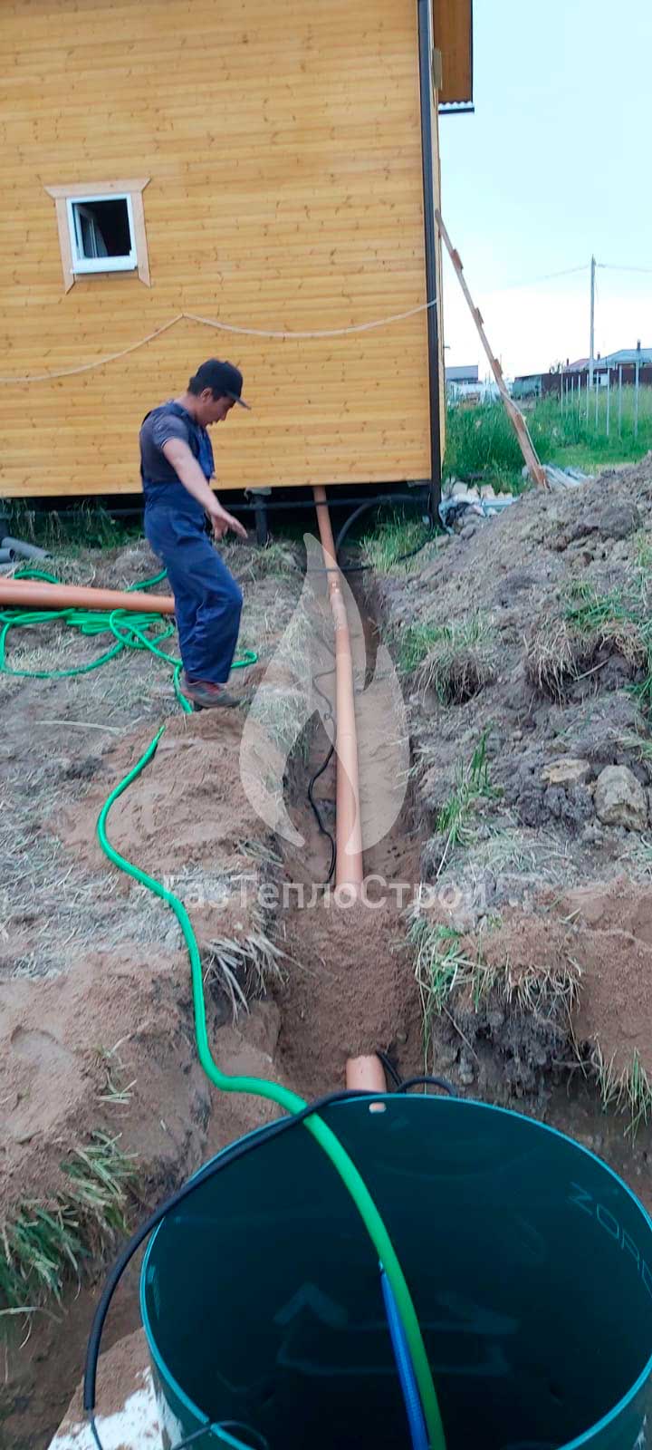Фото монтажа трубопровода