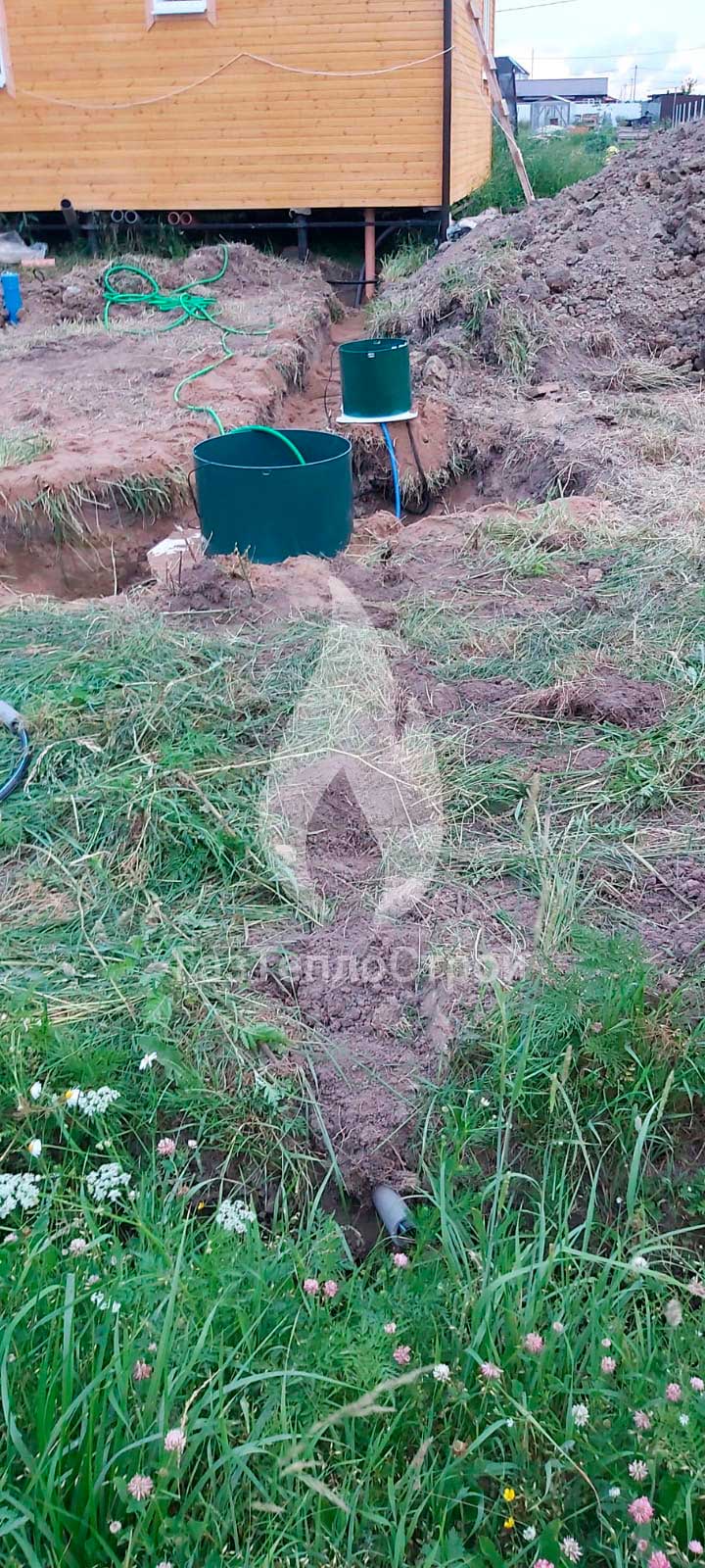 Фото участка с монтажными работами